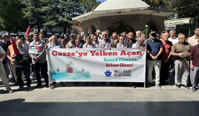 Afyonkarahisar'da Filistin ve Küresel Sumud Filosu'na destek