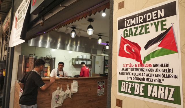 İzmir'deki restoran, bir aylık gelirini Gazze'ye bağışlayacak