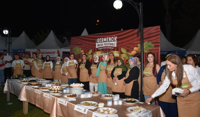 Aydın'daki festivalde incir tatlıları yarıştı