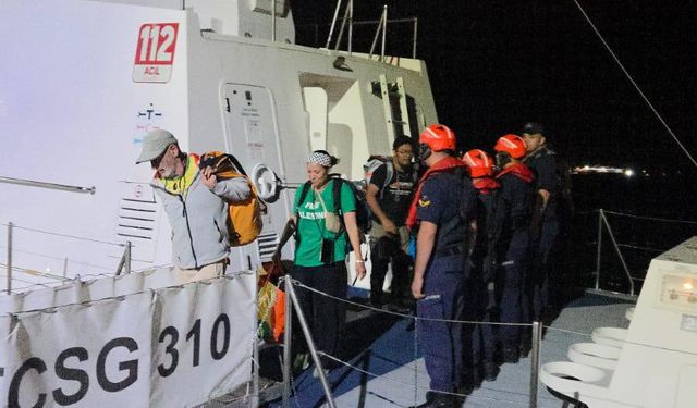 Sumud Filosu'ndan olumsuz hava şartları nedeniyle 4 aktivist Muğla'ya tahliye edildi