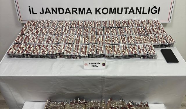 Afyonkarahisar 8 bin sentetik hap ele geçirildi!