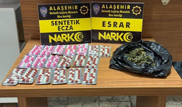 Alaşehir'de yasaklı madde yakalandı, tutuklandı'