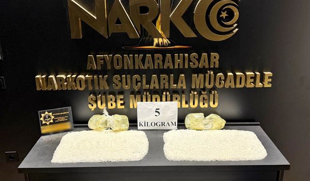 Afyonkarahisar'da yasaklı madde operasyonu!