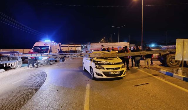 Uşak Banaz Susuz kavşağında kaza!