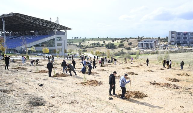 Uşak Üniversitesi'nden fidan dikimi!