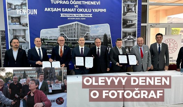 Uşak'ta verilen o fotoğrafı çok talihsiz buldular
