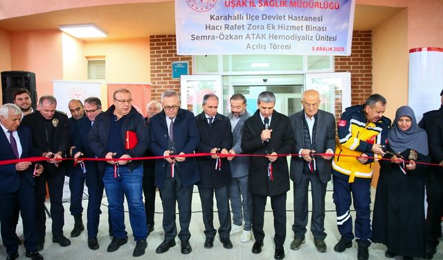 Karahallı'ya hemodiyaliz ünitesi açıldı!