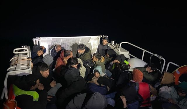 Bodrum'da Sahil Güvenlik Komutanlığı 39 düzensiz göçmen yakaladı