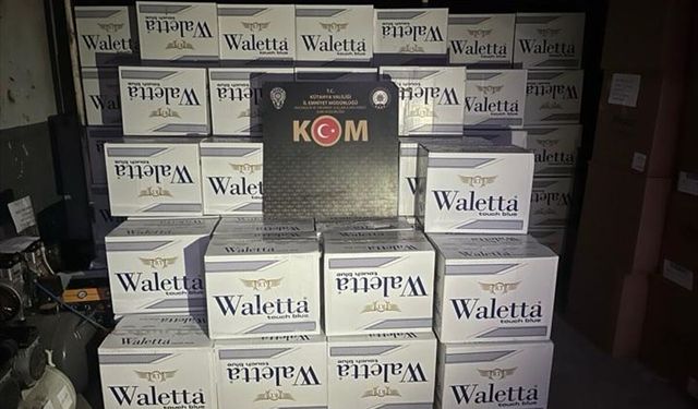 Kütahya'da 5 milyon makaron bulundu