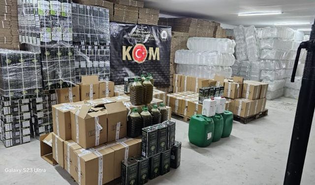 Uşak'ta sahte zeytinyağı operasyonu!