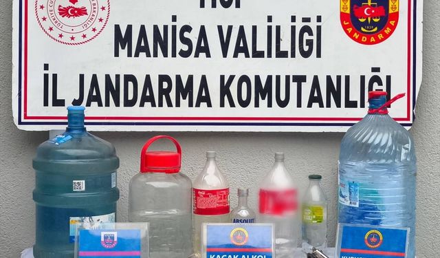 Salihli'de sahte içkiden 1 gözaltı!