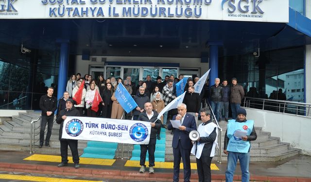 Öldürülen avukat için Kütahya'da basın açıklaması!