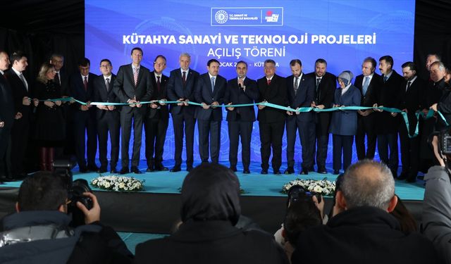 Bakan Kacır, Kütahya Sanayi ve Teknoloji Projeleri Açılış Töreni'nde konuştu