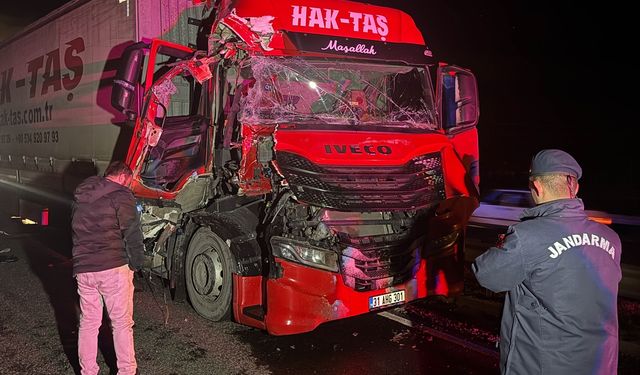 Uşak Ürünköy kavşağında kaza!