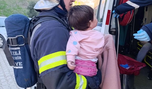 Denizli'de apartman dairesinde yangın! 20 kişi tutuklu!