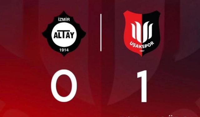 Uşakspor ligin ikinci yarısına Altay galibiyetiyle başladı
