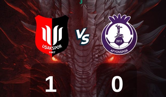 Uşakspor, Afyon'u tek golle geçti!