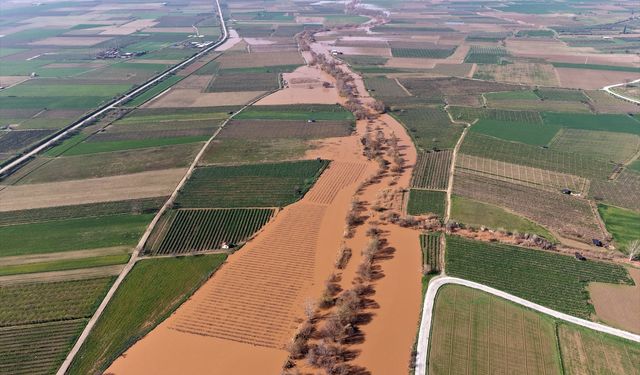 Uşak, Kütahya ve Manisa'yı besleyen Gediz Nehri taştı