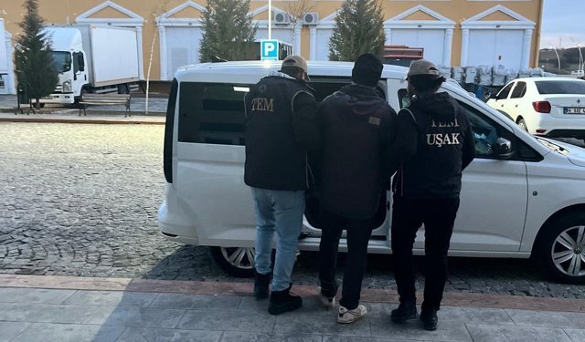 Uşak'ta 6 yıl cezası bulunan FETÖ hükümlüsü cezaevine kondu