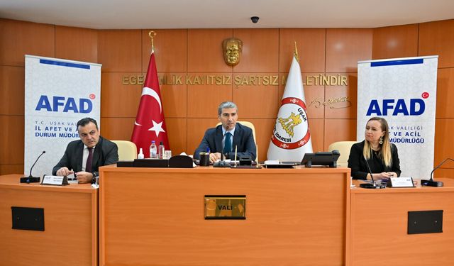 Uşak'ta  Afet ve Acil Durum Koordinasyon Kurulu Toplantısı Düzenlendi