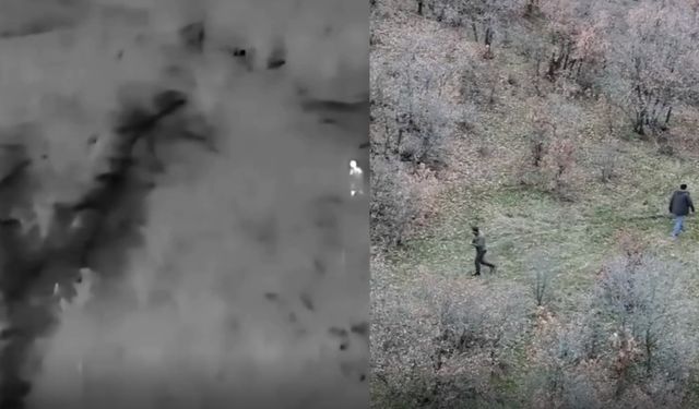 Uşak'ta termal dron yasa dışı avcılık yapan 2 kişiyi yakaladı!