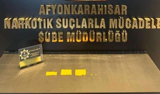 Afyonkarahisar'da zehir taciri 1 kişi tutuklandı