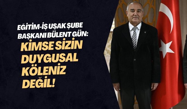 Uşak'taki okul müdürüne seslendi: Bu işlerle uğraşacağınıza asli vazifenize bakın!