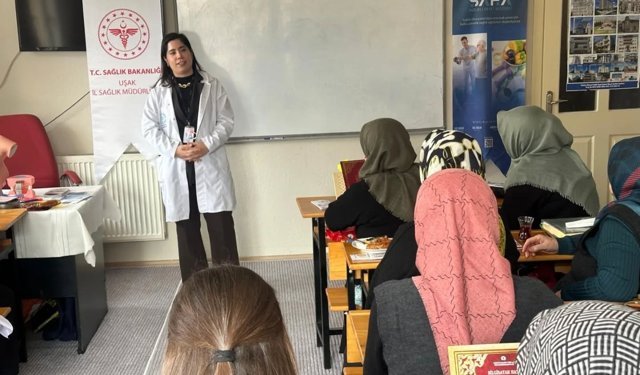 Uşak İl Sağlık Müdürlüğü (SAHA) kapsamında Küçükçakın-Şefkat Kur’an Kursu’nda