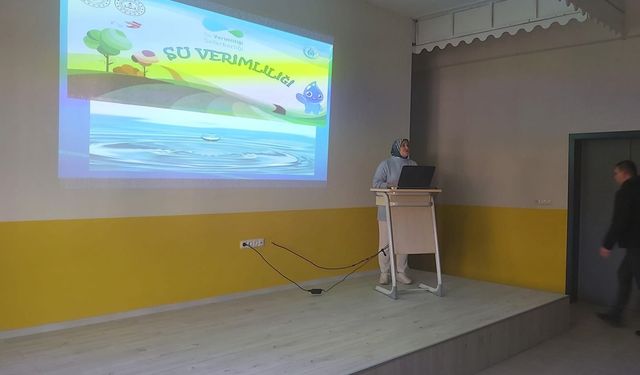 Uşak’ta Ortaokulu öğrencileri su tüketimi konusunda bilinçlendirildi