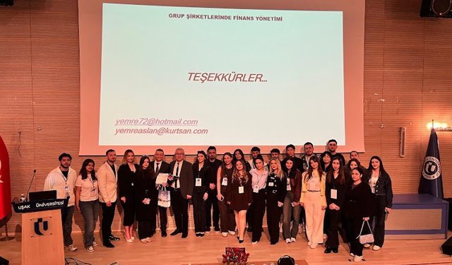 Uşak Üniversitesi'nde Grup Şirketlerinde Entegre Finansal Yönetim ve Uygulamalar adlı konferans gerçekleştirildi