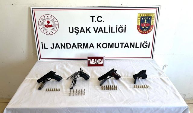 Uşak Eşme’de kaçak silah baskını