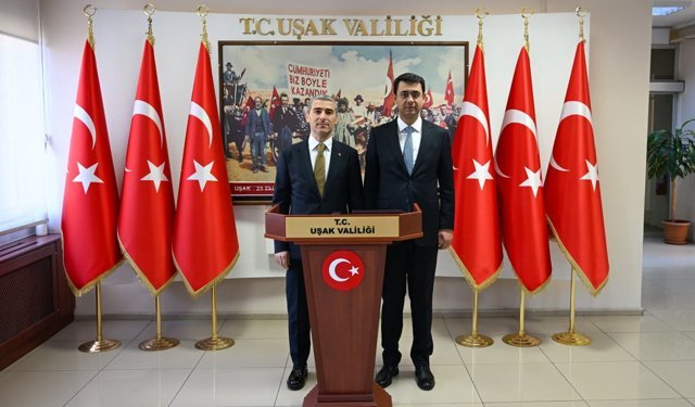 Vali Aktaş, Uşak Valisi Kartal'ı ziyaret etti