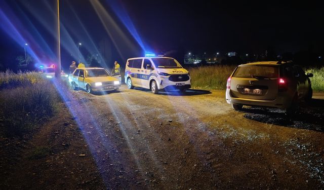 Uşak'ın Banaz ilçesinde polis ve alkollü sürücü arasında kovalamaca!