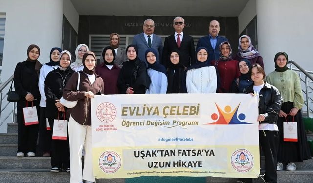Uşak’tan Ordu’nun Fatsa ilçesine uzanan öğrenci değişim programı