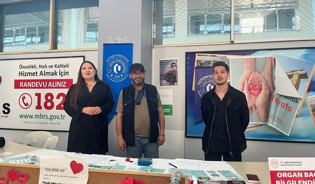 Uşak Üniversitesi öğrencileri organ bağışı için 137 bağışçıya ulaştı