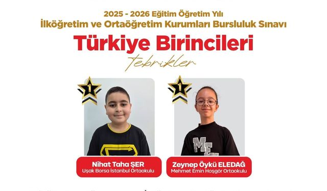 Uşaklı Ortaokul öğrencilerinden bursluluk sınavında büyük başarı!