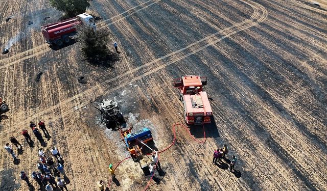 Uşak Eskisaray'da çıkan yangın kontrol altına alındı