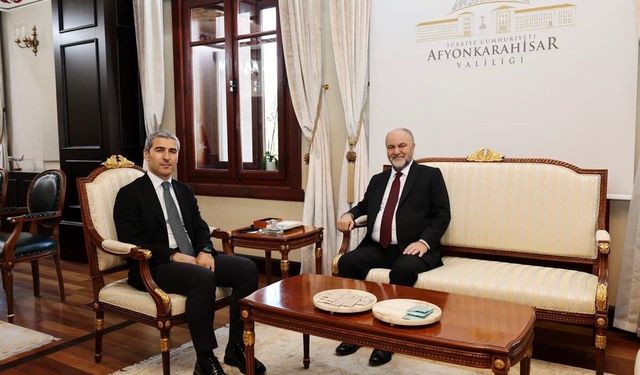 Afyonkarahisar Valisi Naci Aktaş, Moritanya İslam Büyükelçisini ağırladı