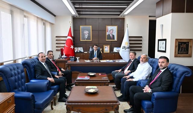 BİK İzmir Bölge Müdürü Osman Başeğmez, Uşak Valisi ve Uşak Üniversitesi'ni ziyaret etti