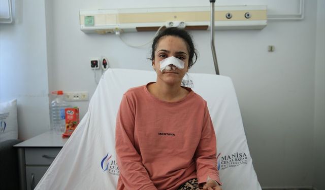 Turgutlu'da eşi tarafından burnu koparılan kadın yaşadıklarını anlattı