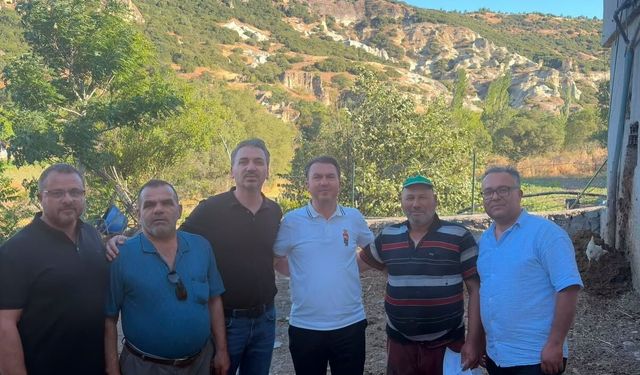AK Parti Uşak İl Teşkilatı, Koyunbeyli ve Kayaağıl köylerindeki üyelerini ziyaret etti