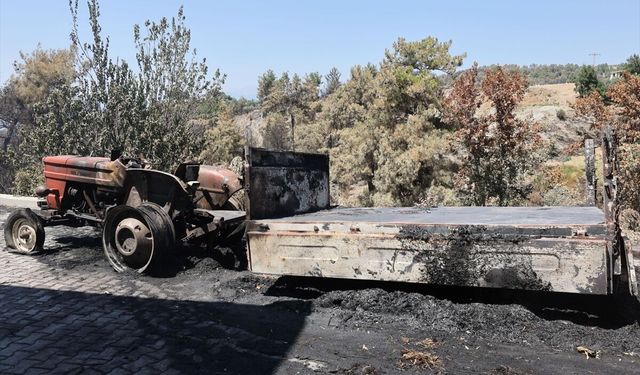 Seydikemer'deki yangında zarar gören üreticilere büyükşehir belediyesinden destek
