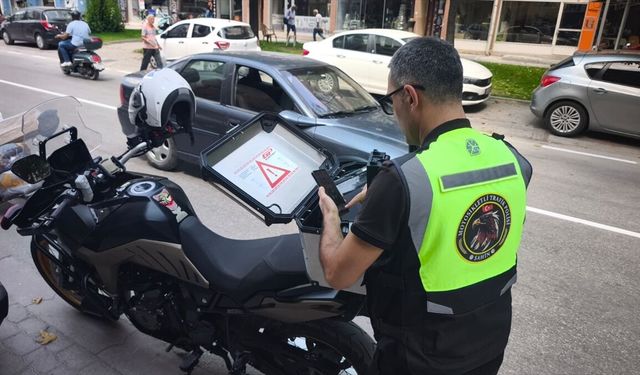 Kütahya Mithapaşa'da polisten kaçan motosikletliye 250 bin TL ceza