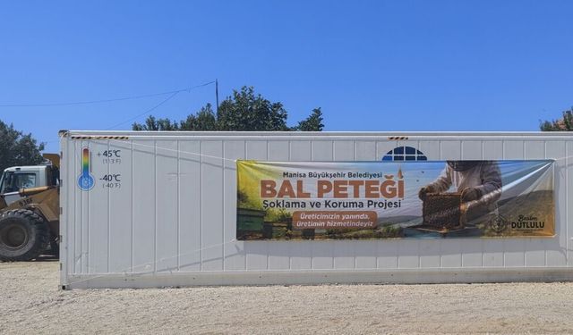 Bal ormanları kurulan Gördes'te bal peteklerini korumak için çalışma yapılıyor