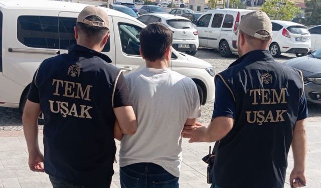 Uşak'ta FETÖ PDY kapsamında cezası olan 1 kişi cezaevine kondu