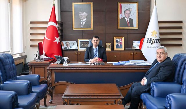 Uşak'ta görev süresi biten Güngör, Vali Kartal'a veda ziyaretinde bulundu