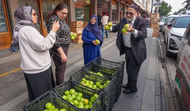 Elmacı Dede, Çivril'deki 1300 kilo elmayı Diyarbakır'da askerlere ve vatandaşa dağıttı