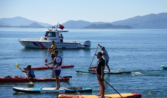 Köyceğiz'in doğal güzellikleri su sporları tutkunlarını ağırladı