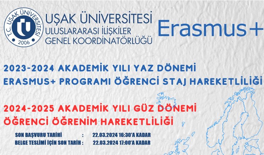 Uşak Üniversitesi Duyurdu