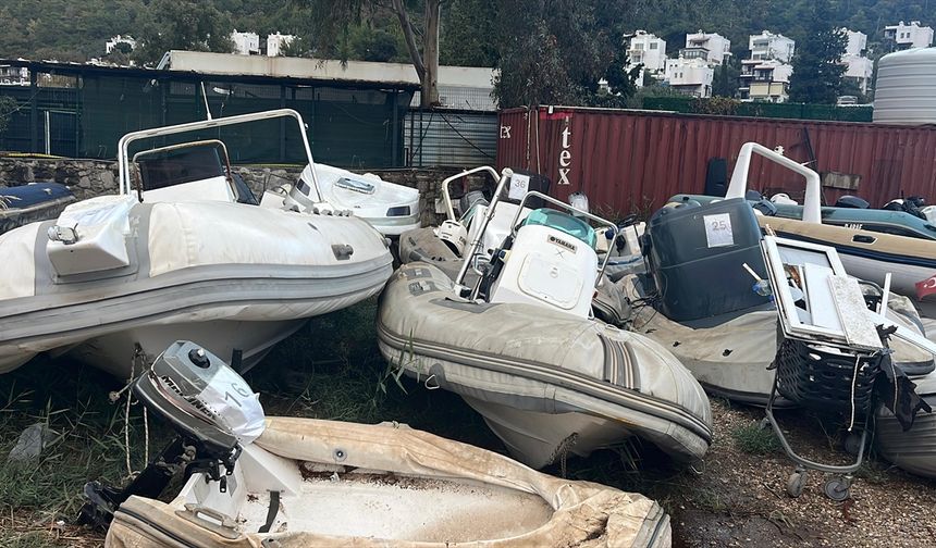 Bodrum'da göçmen kaçakçılığında yakalanan deniz taşıtları ihaleyle satıldı